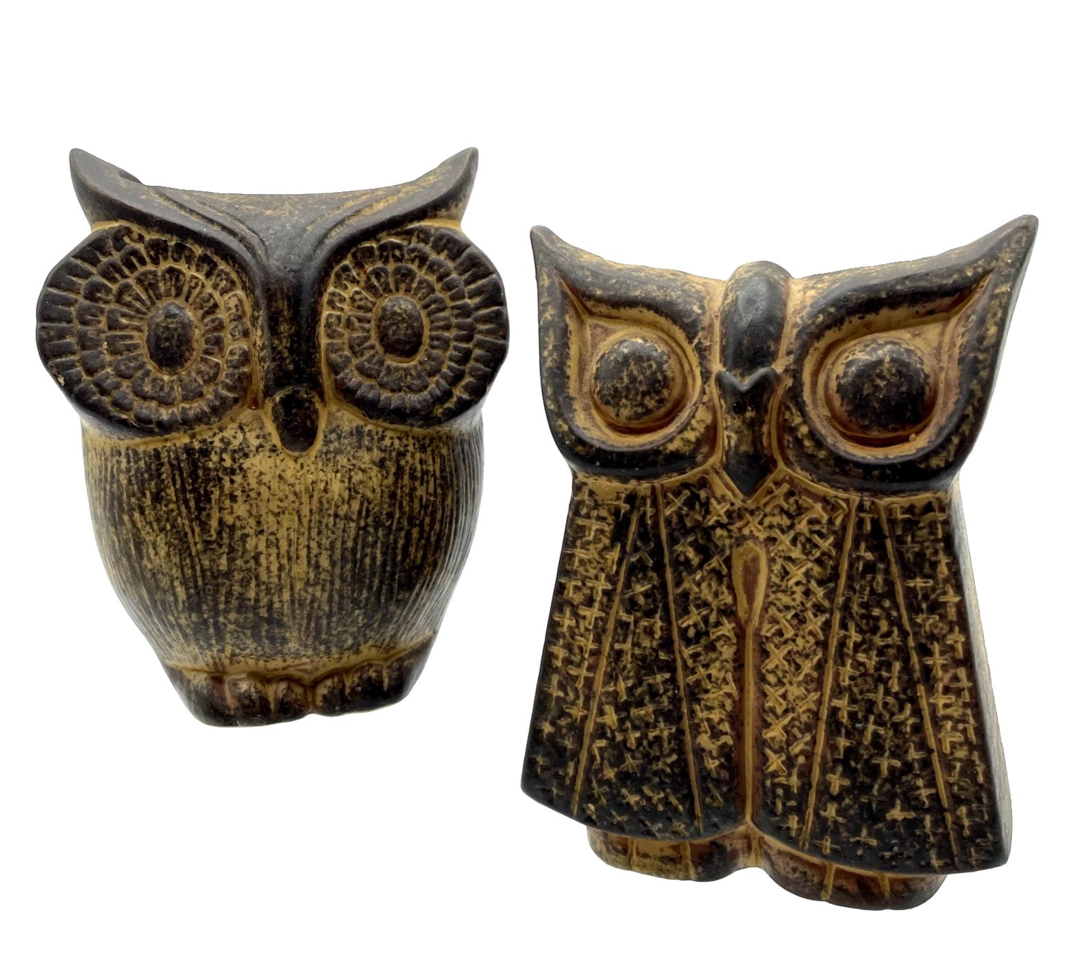 2 Vintage Retro Rubens Original Owl Planters Cute Whimsical 6