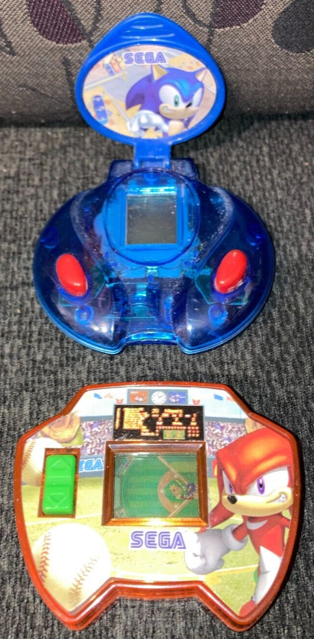 Sega Sonic Racing Football - Knuckles Baseball LCD 2005 McDonalds Happy Meal McD