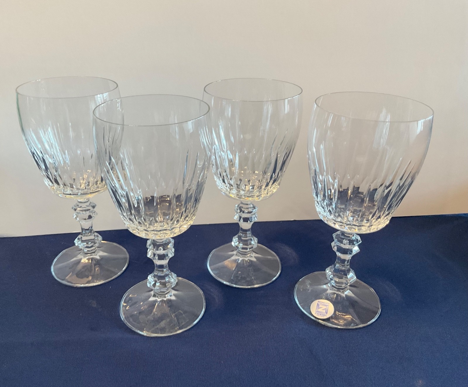 Schott Zwiesel SCZ6 Water glasses set unused 7 high Fine German Crystal 