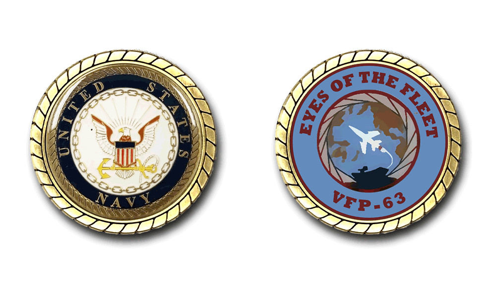 VFP-63 Eyes Of The Fleet US Navy Squadron Challenge Coin