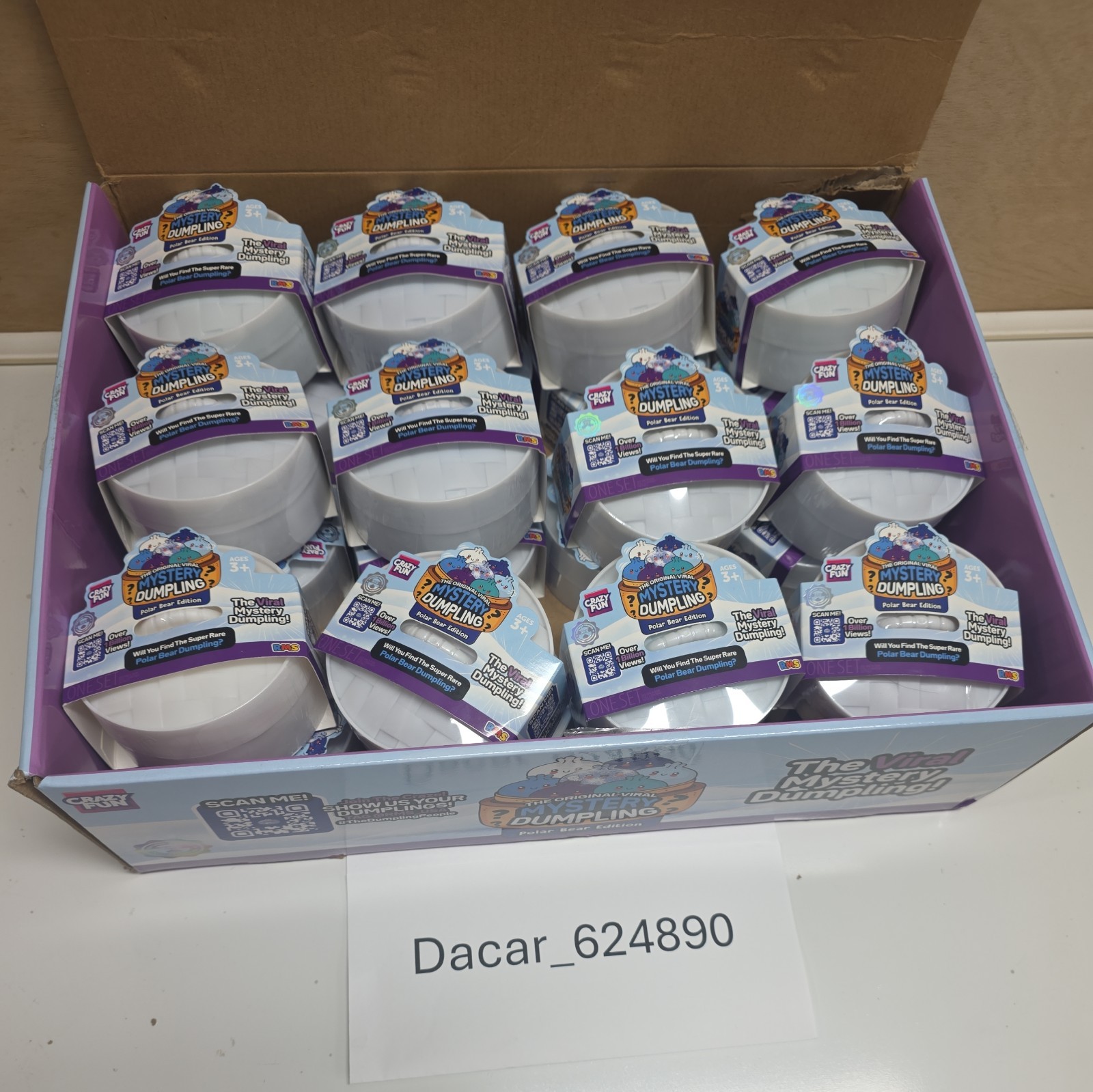 Full Case-24 RMS Crazy Fun Polar Bear Mystery Dumplings Blind Pack Squishy New Full Case-24 RMS Crazy Fun Polar Bear Mystery Dumplings Blind Pack Squishy New