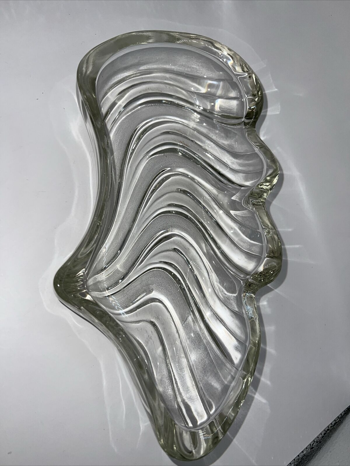 Vintage Kromex Lazy Susan Replacement Swirl Glass Dish Insert Trays Good Cond