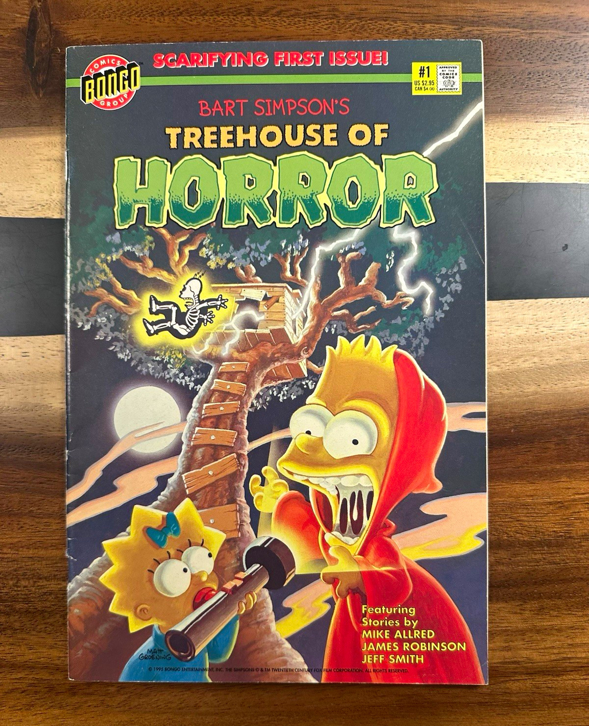 Bongo Comics Bart Simpson\'s Treehouse of Horror #1 (1995) First Issue Bongo Comics Bart Simpson\'s Treehouse of Horror #1 (1995) First Issue