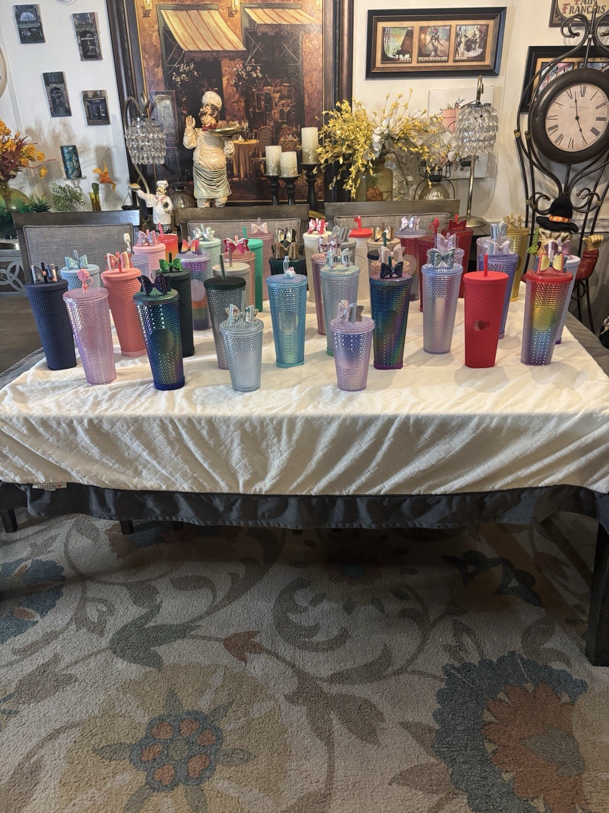 41 Starbucks Studded Cup Tumblers LOT form overseas  LIMITED EDITION-RARE