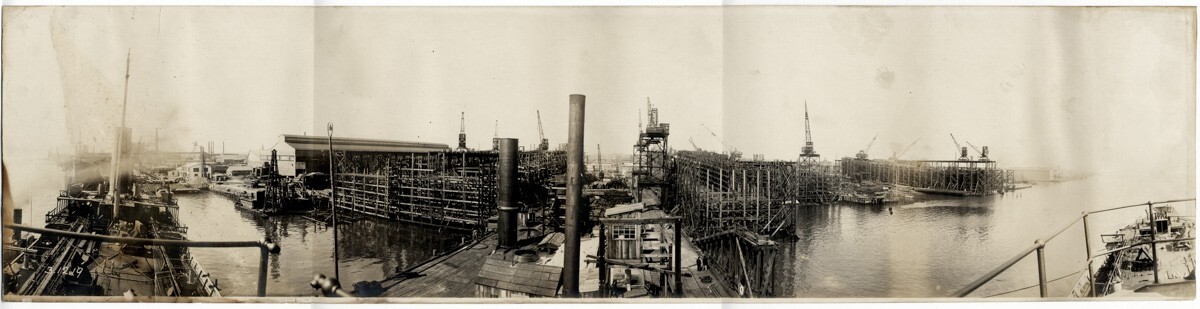 c.1910\'s PHOTO CHESTER SHIPBUILDING COMPANY PENNSYLVANIA SHIPYARD  40\