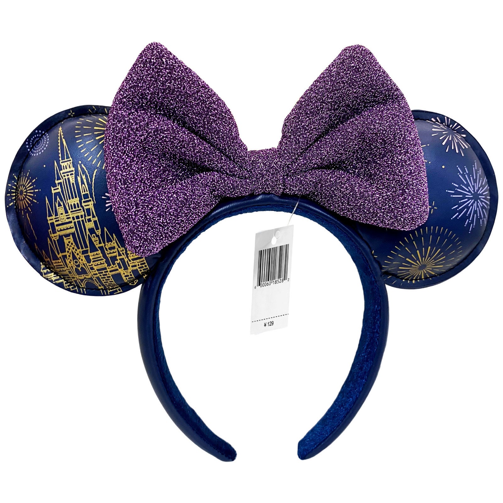 Fireworks Castle Purple Bow Disney Parks Headband Minnie Ears Mickey Mouse EAR
