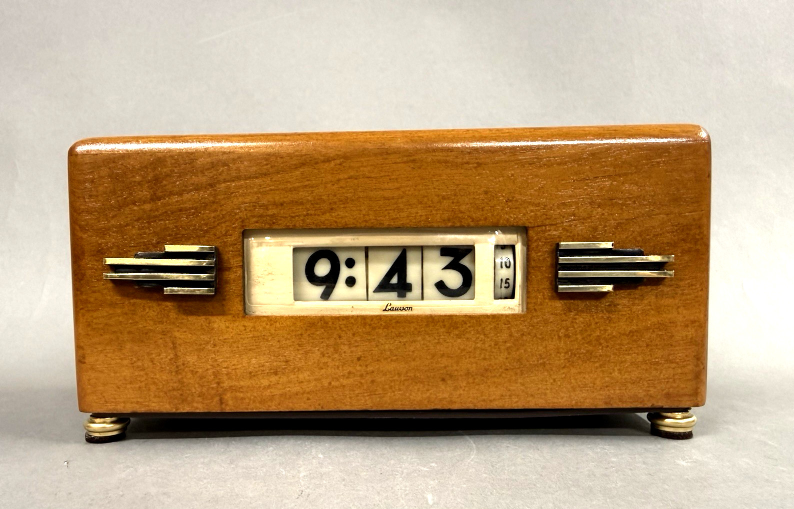 Vintage LAWSON Model P40 Style 217 Electric Desk / Shelf Clock