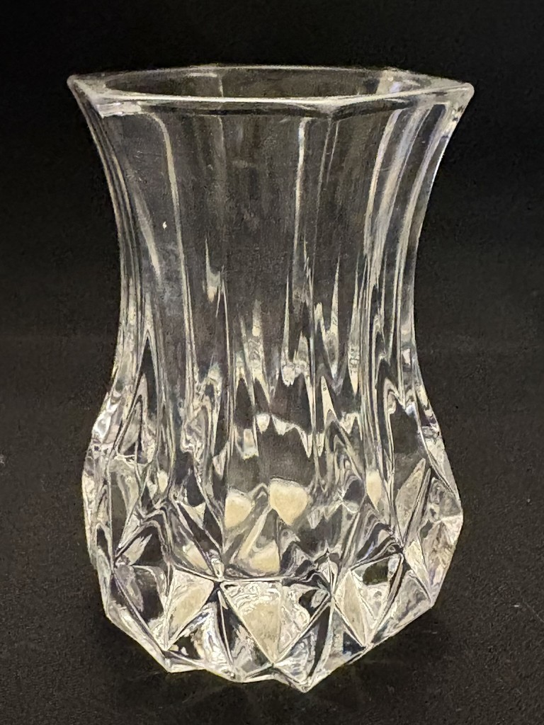 Cristal d\'Arques Longchamp Small Violet Vase 24% Lead Crystal 3\