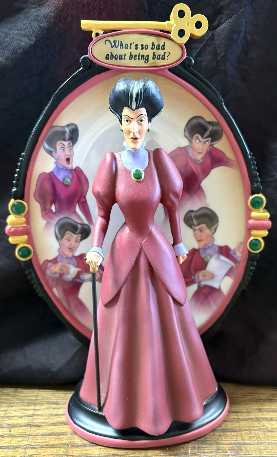Bradford Exchange ~ Cinderella\'s Lady Tremaine ~ Villains Collection Plate