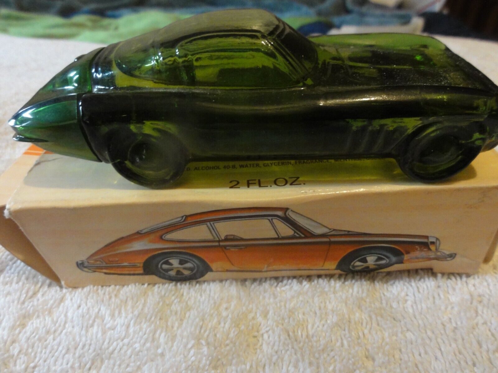 Vintage Avon \'68 Porsche Wild Country After Shave Full Bottle with Original Box 