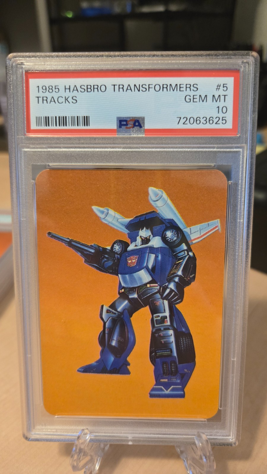 1985 Hasbro Transformers #5 Tracks PSA 10 1985 Hasbro Transformers #5 Tracks PSA 10