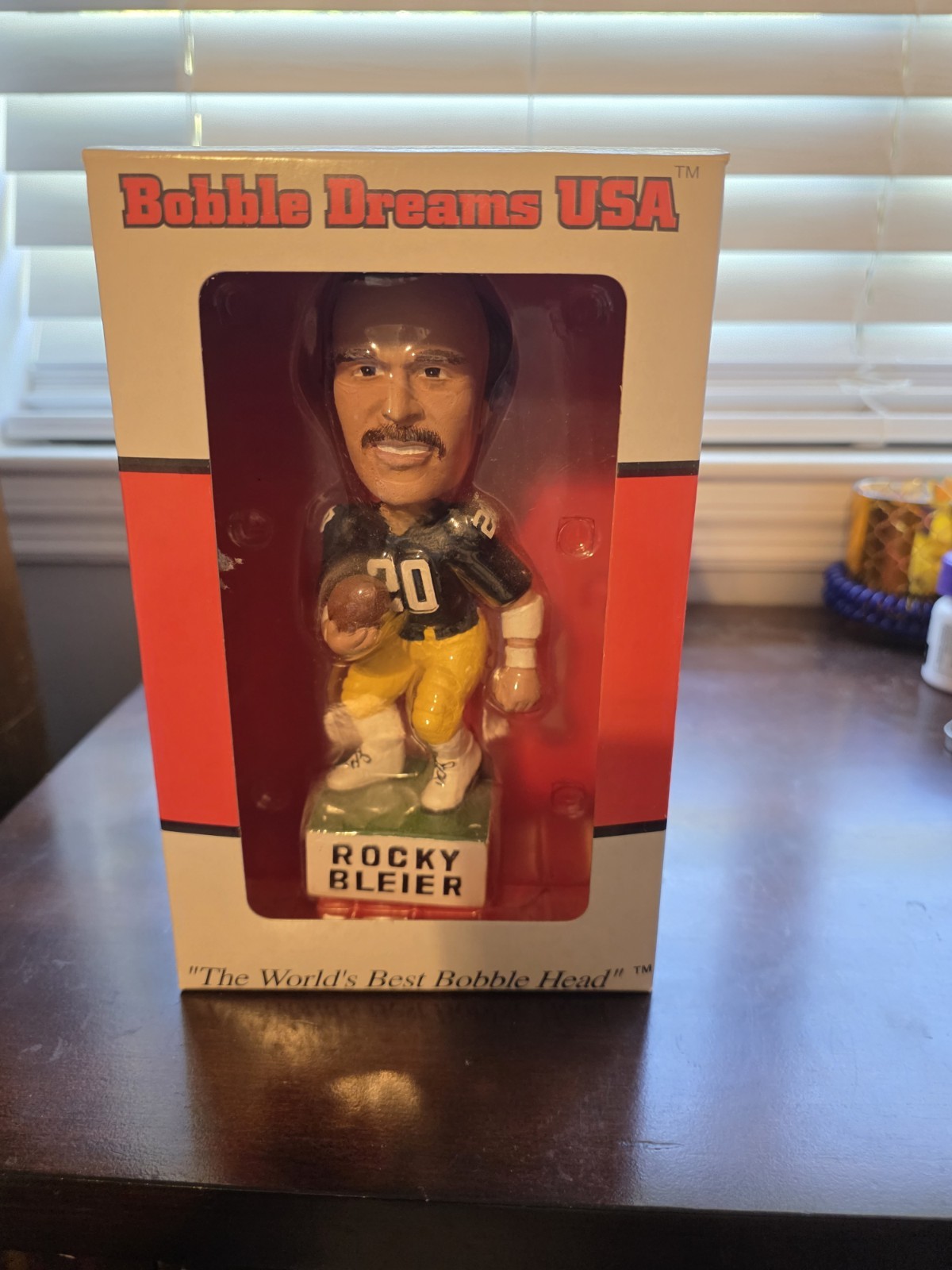 Bobble Dreams USA Rocky Bleier Sports Bobblehead Figure Original Unopened