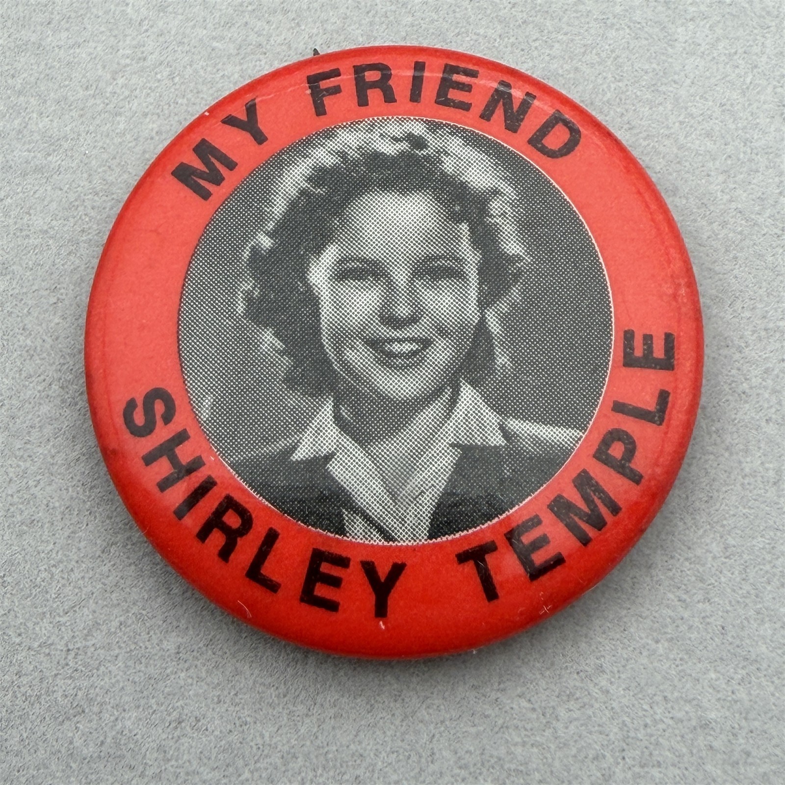 Vintage My Friend Shirley Temple Photo Red Border 1.5