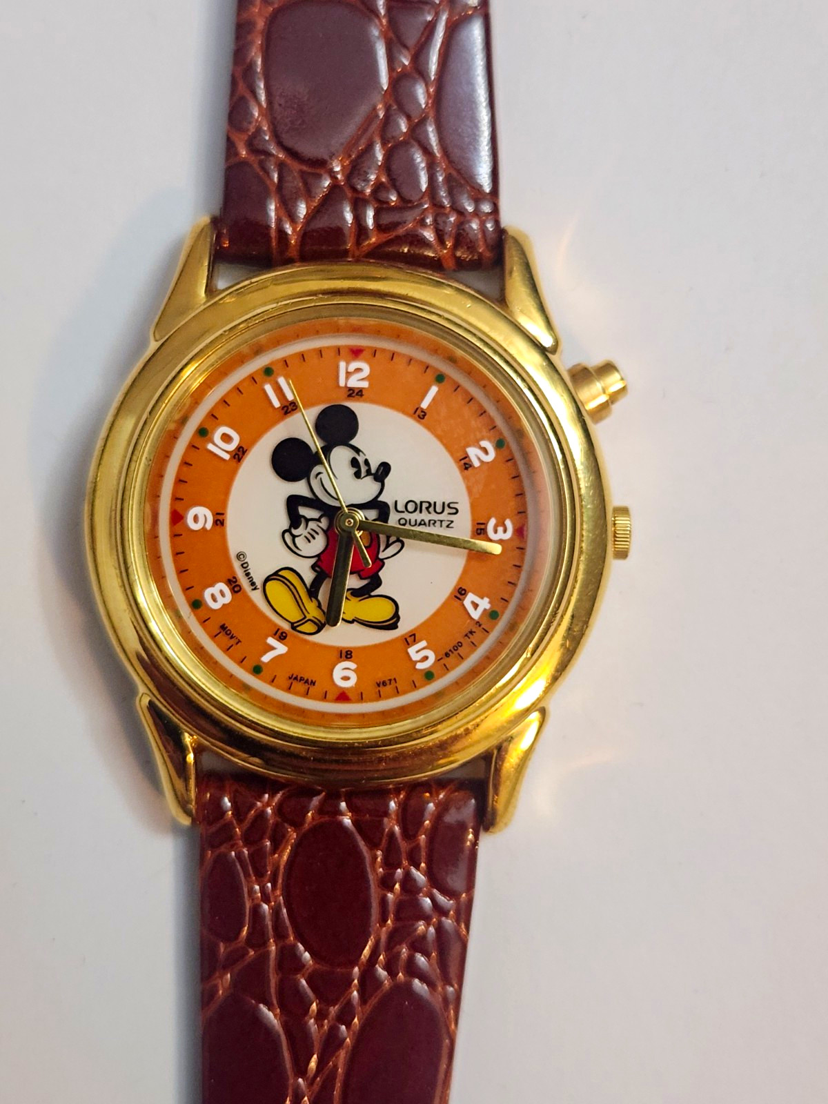 Vintage Lorus Mickey V671-6050 Watch. New Battery