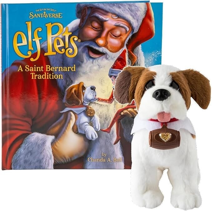 Elf Pets: A Saint Bernard Tradition- Includes Beautifully Plush Figure Elf Pets: A Saint Bernard Tradition- Includes Beautifully Plush Figure