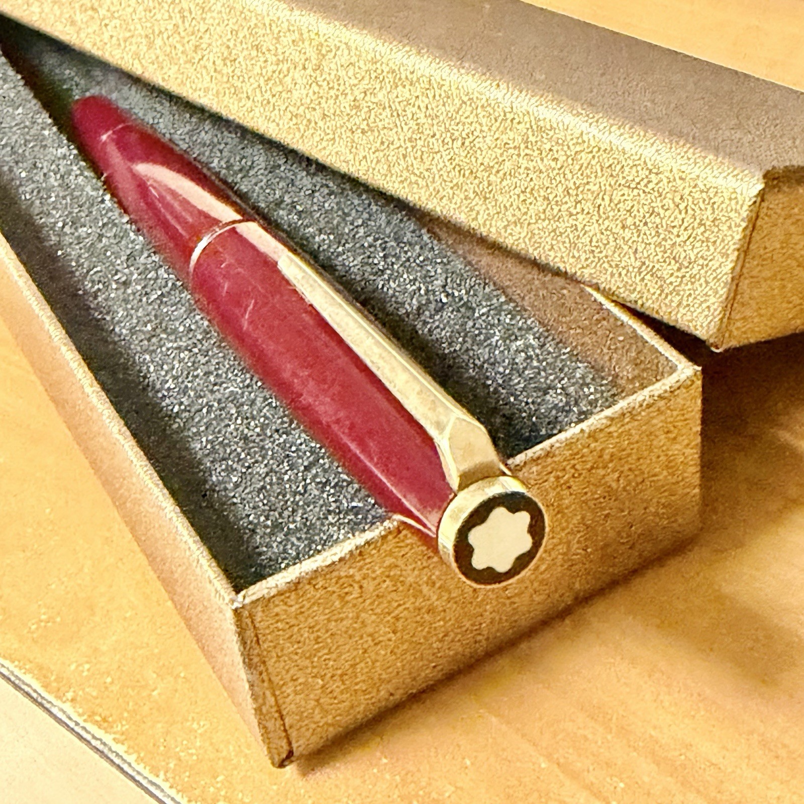 Vintage Montblanc Fountain Pen No. 320 14K Nib Burgundy Made In Germany NO INK