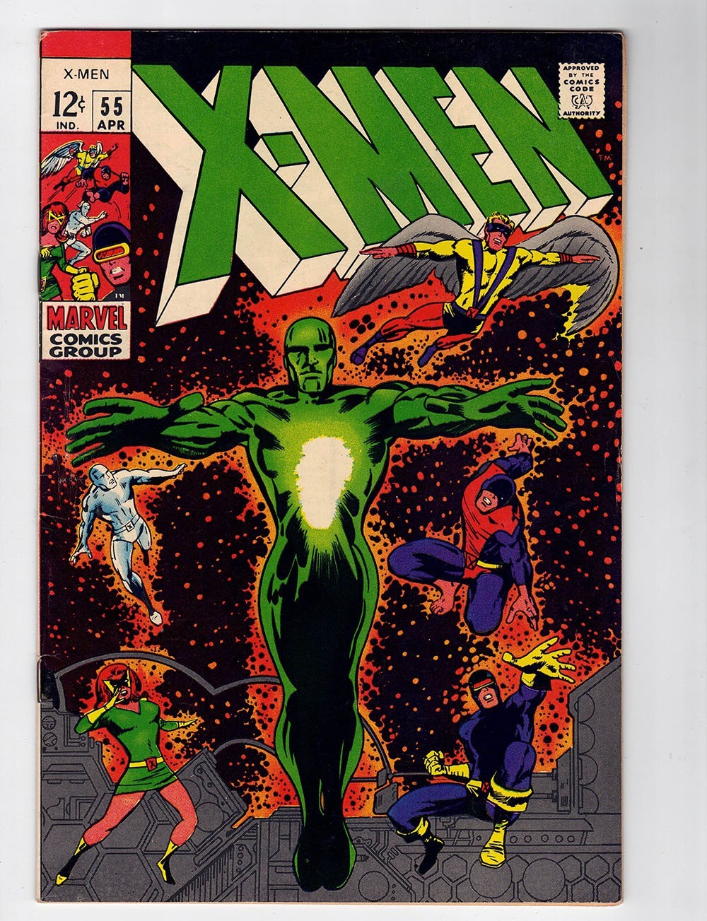 X-MEN #55 7.0 HIGHER GRADE NEAL ADAMS 1969 OFF-WHITE PAGES