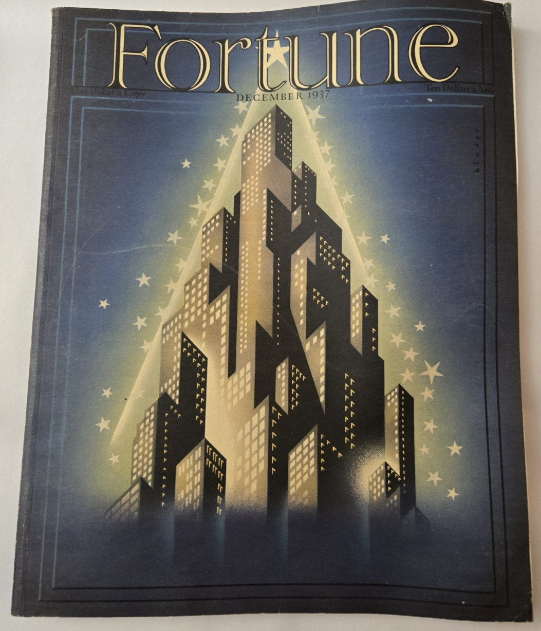 Fortune Magazine December 1937  Art Deco Corporate Advertising  Pre‑War Graphics