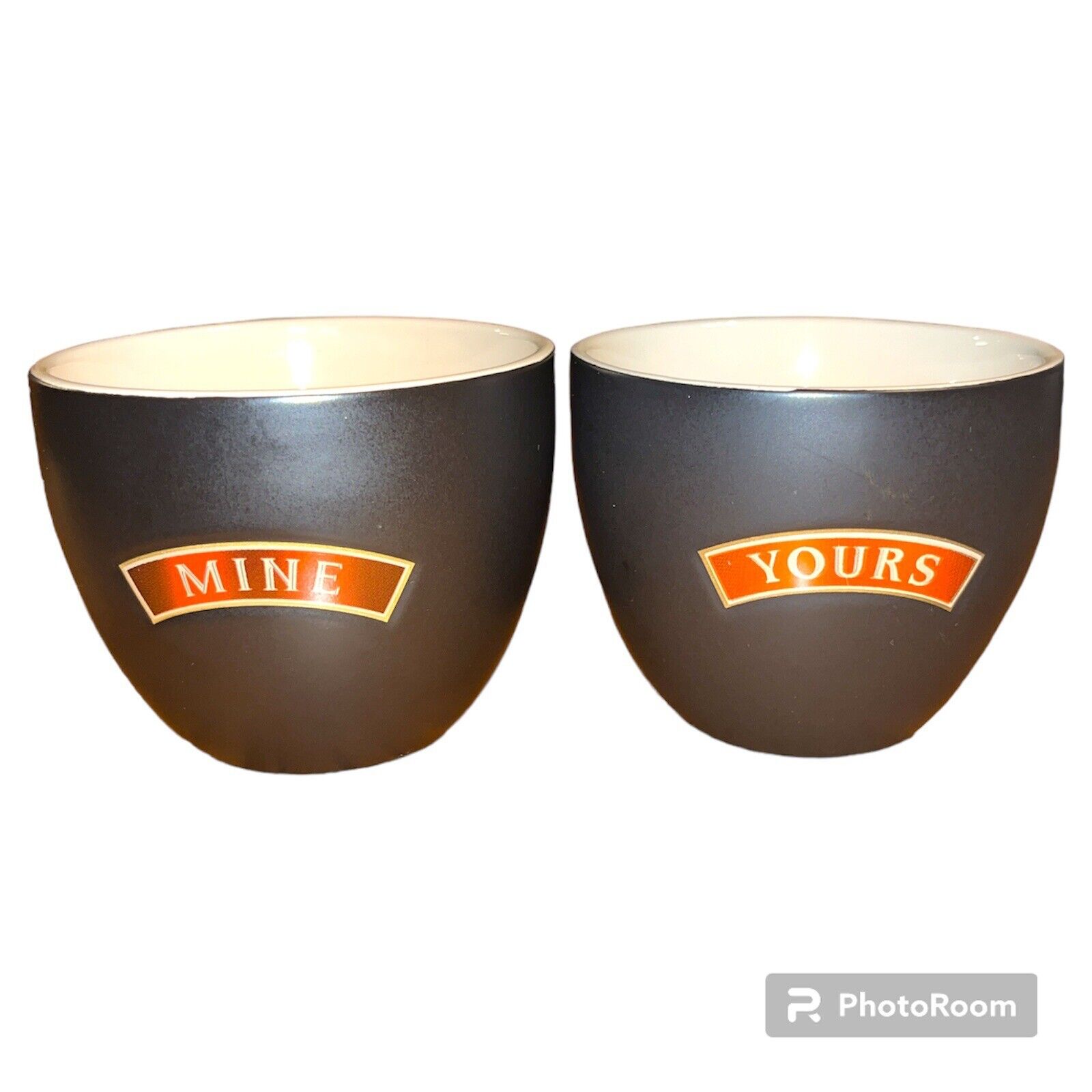 Genuine Baileys Irish Cream Mine/Yours Mugs Set of 2 New Without Box *FREE SHIP*