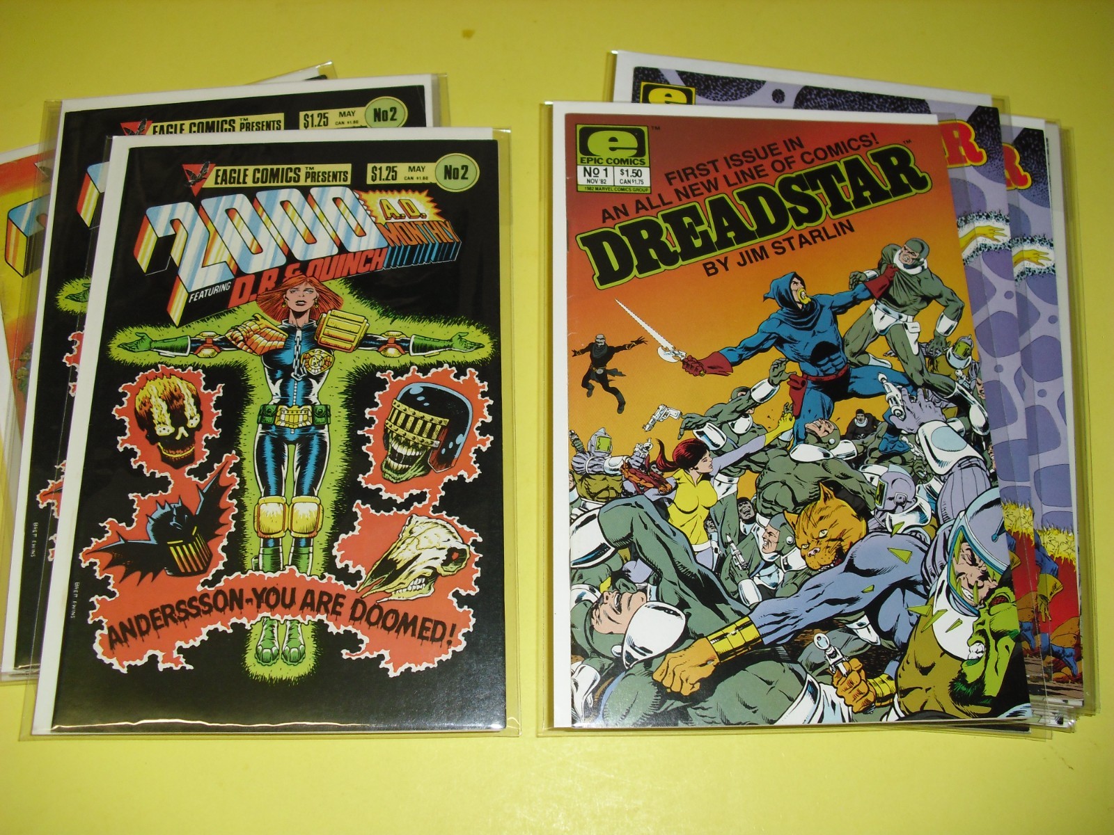Lot of 18 2000 A.D. Monthly & Dreadstar comics VF or better 1982 Eagle 1 2 3 4