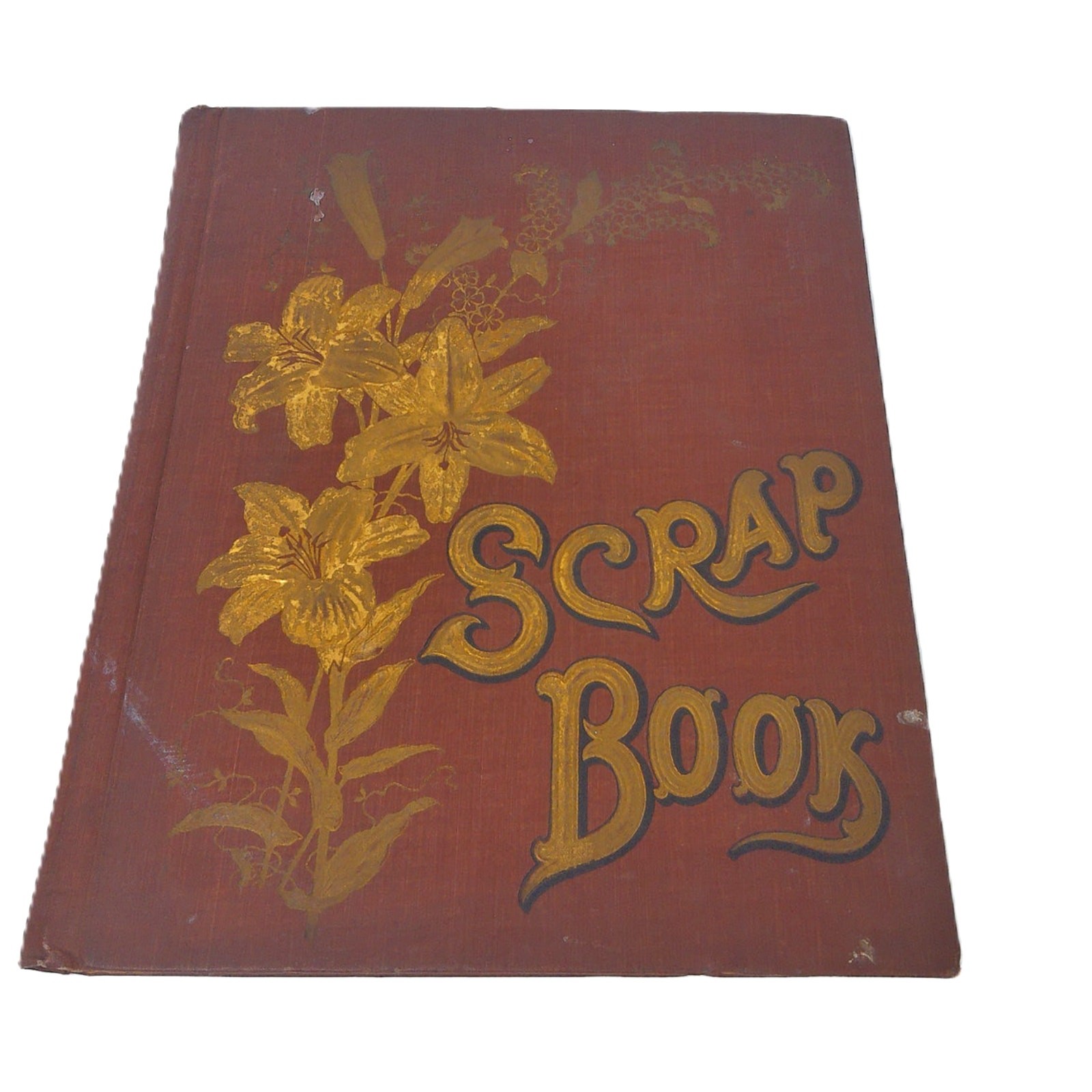 Antique 1913 Scrapbook Vintage Ephemera Postcards Greeting Card Cut Outs More