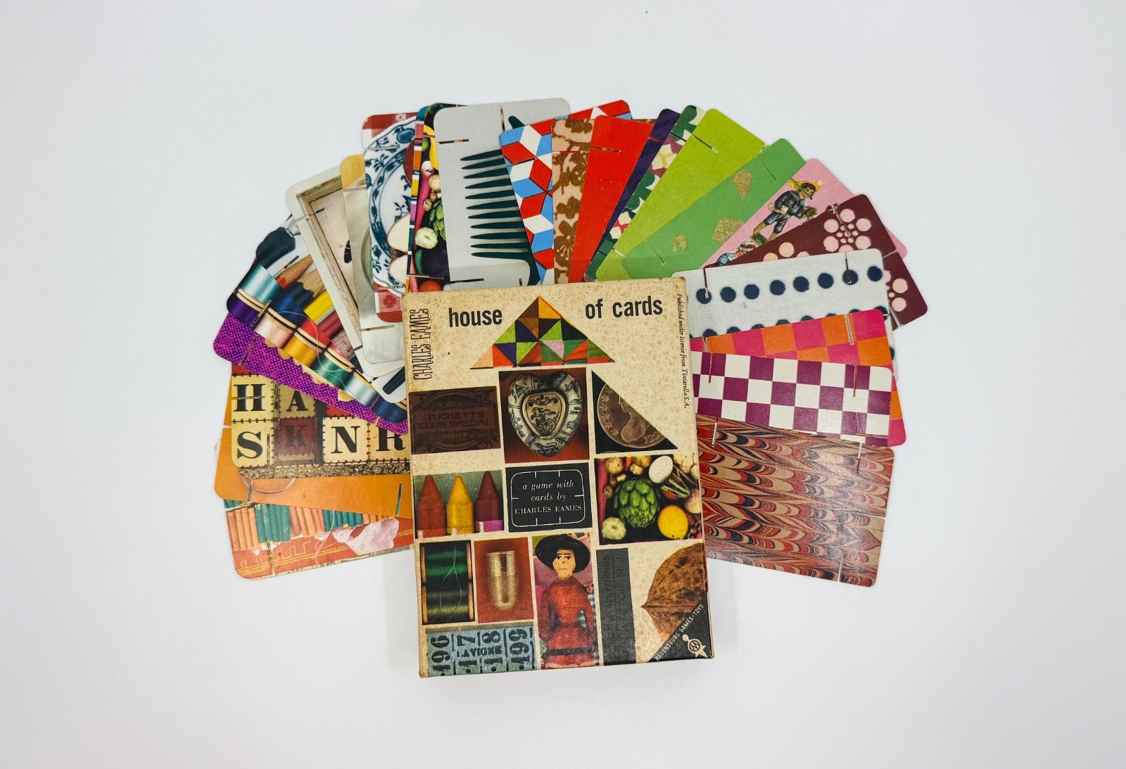 Vintage Charles Eames House of Cards Ravensburger Q953 West Germany 142 Cards