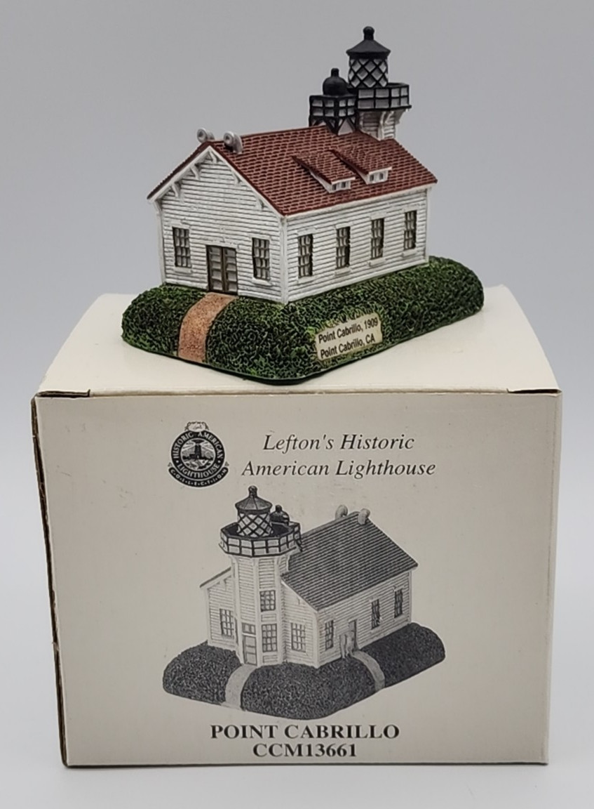Lefton\'s Historic American Lighthouse Point Cabrillo CCM 13661 w/ Box 2001