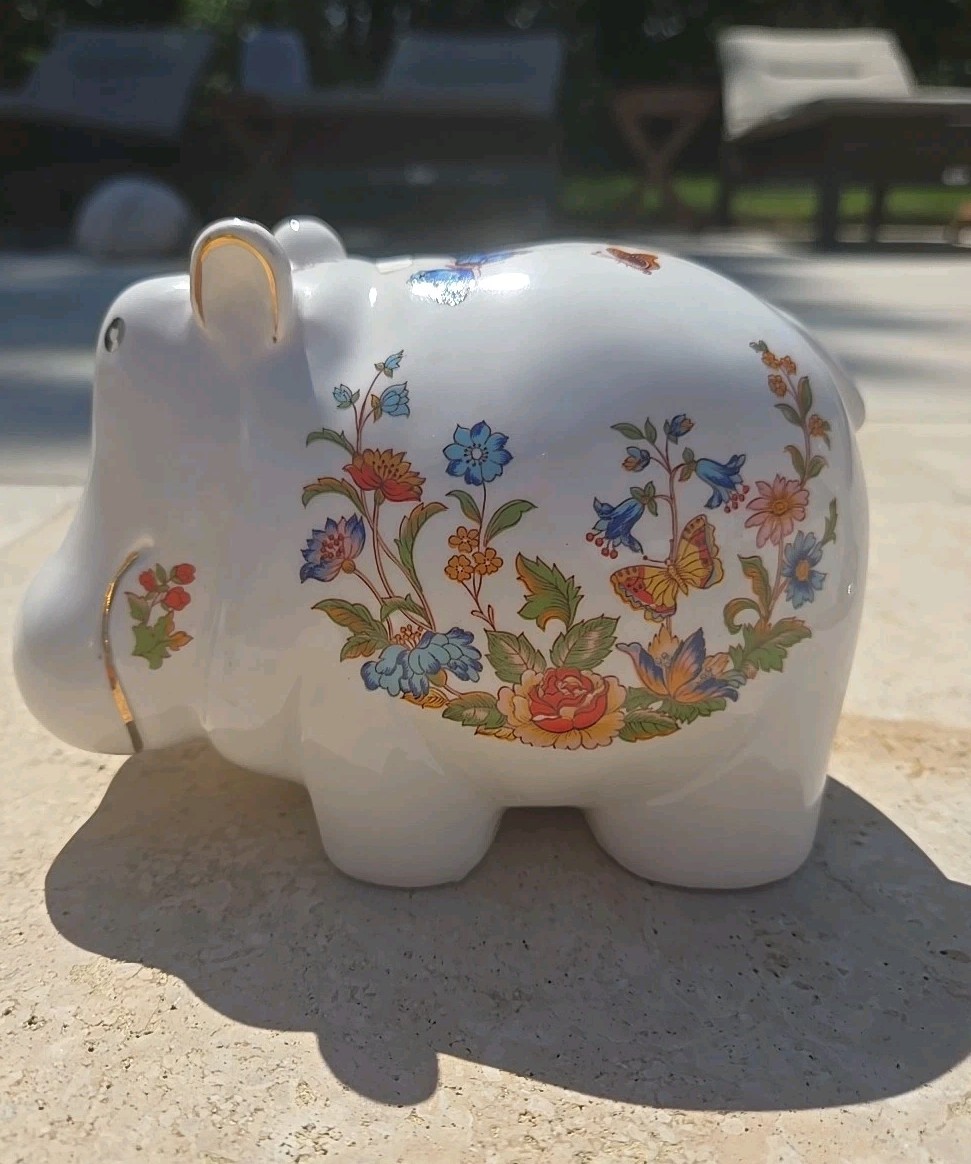 Vintage Porcelain Pig Piggy Bank