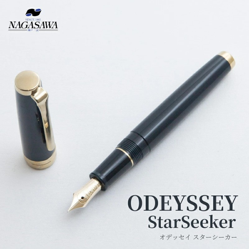 Ｎagasawa Original 14K Fountain Pen ODYSSEY Star Seeker Dark Blue B Nib