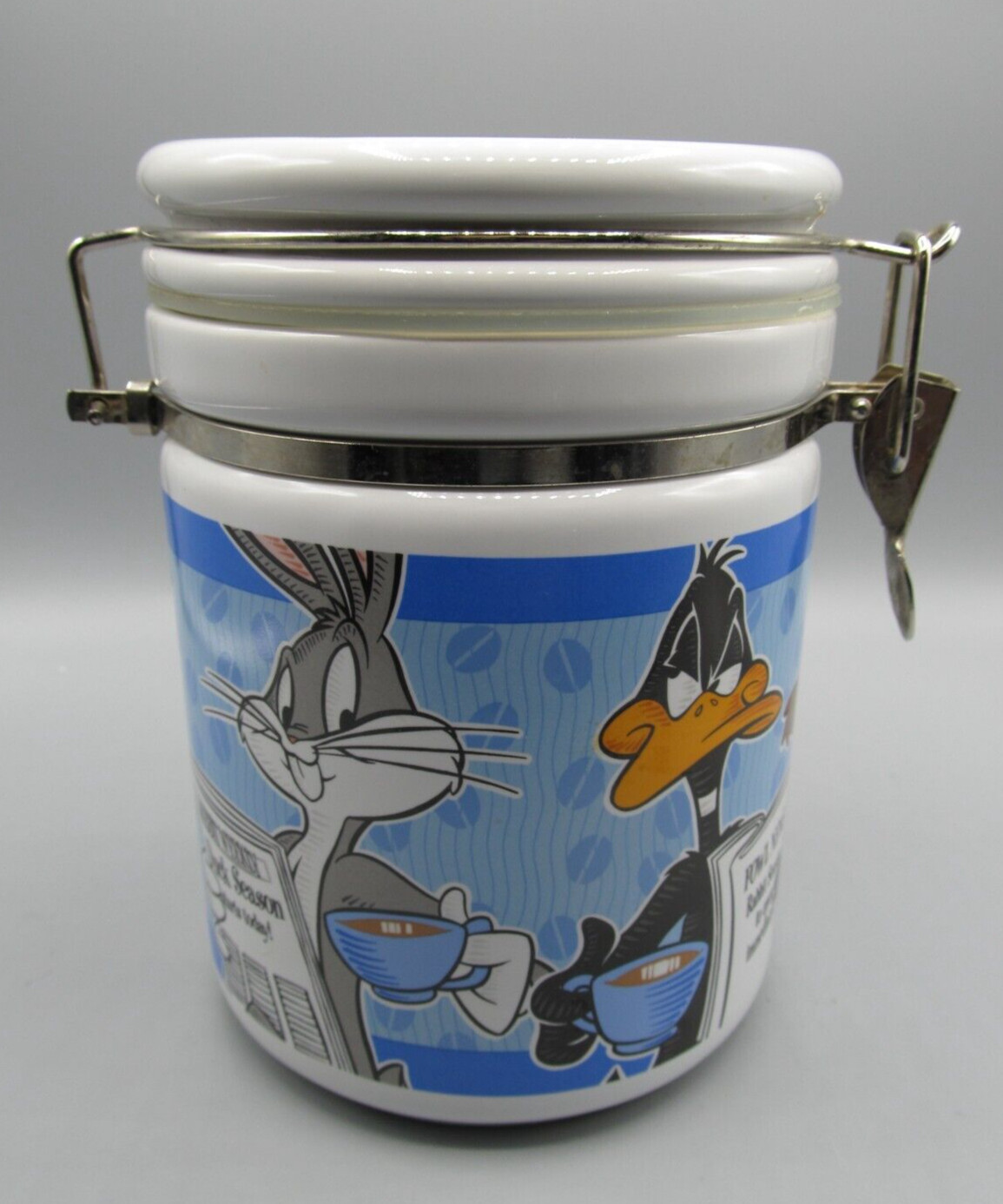 Warner Brothers Studio Store 1997  Looney Tunes Canister Bugs Tweety Taz Daffy