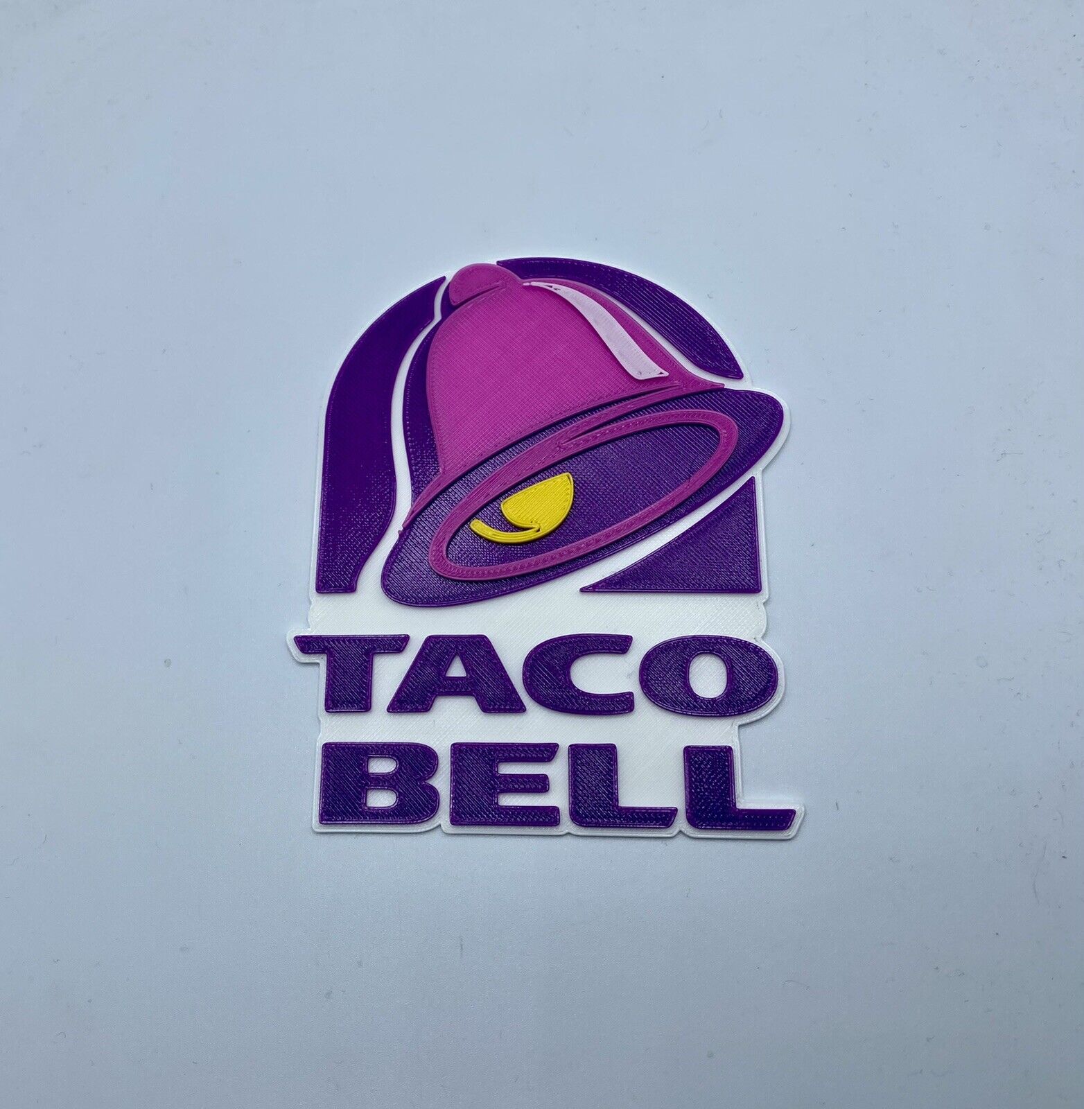 Taco Bell Logo Sign Game Room Man Cave 3D PRINTED (Man Cave, Game Room)