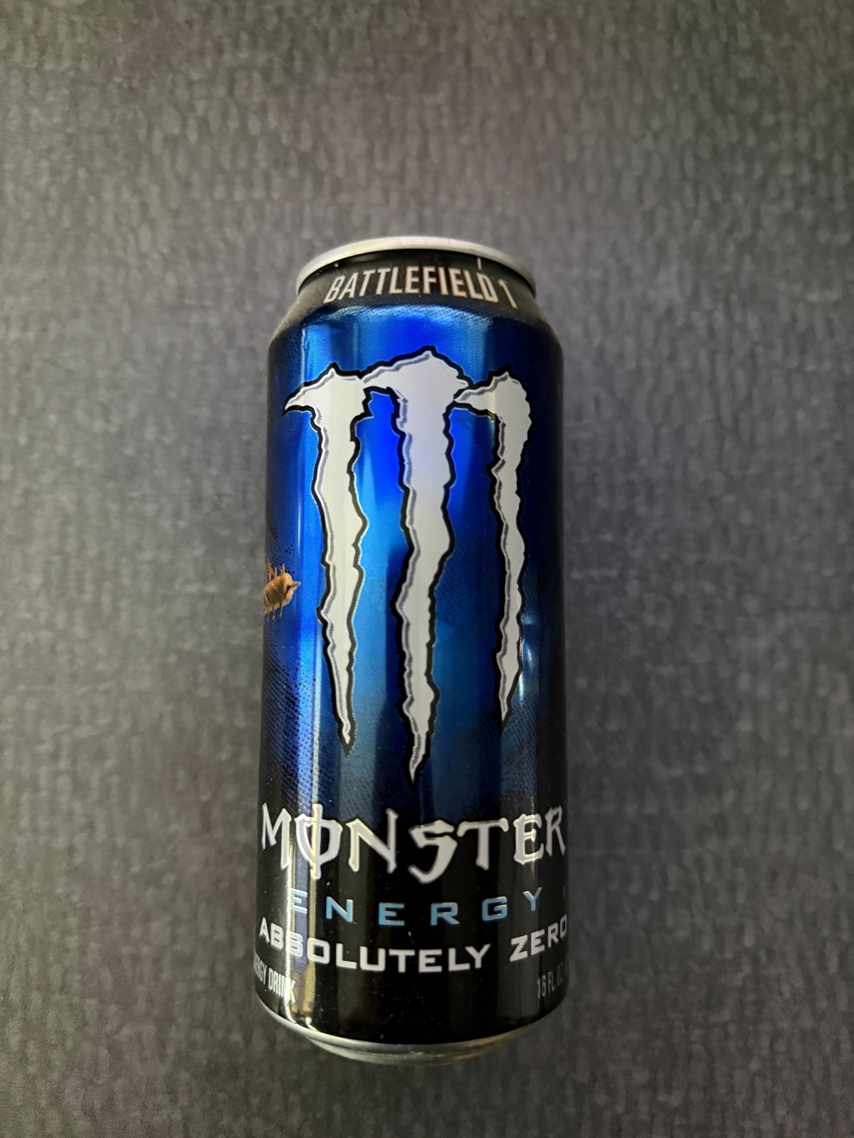 Monster Energy Absolutely Zero Battlefield 1 2016 Promo 16oz Empty Can Blue