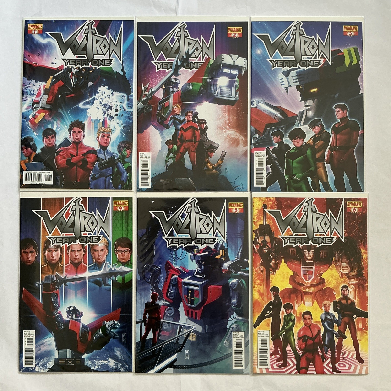 Voltron Year One #1 2 3 4 5 6 VF Avg Complete Series 2012 Dynamite Comics