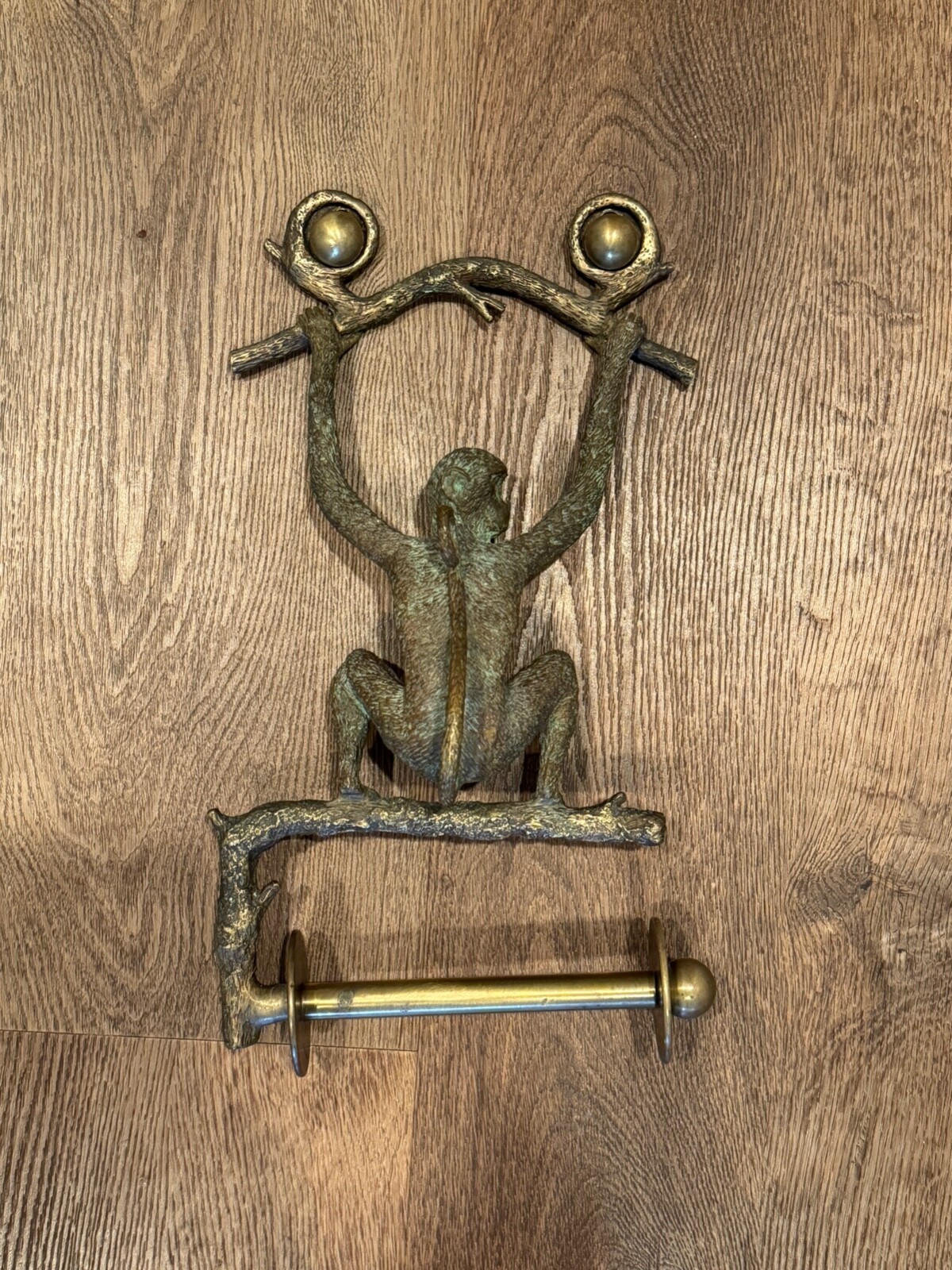 Retired Maitland Smith Monkey Toilet Paper Holder