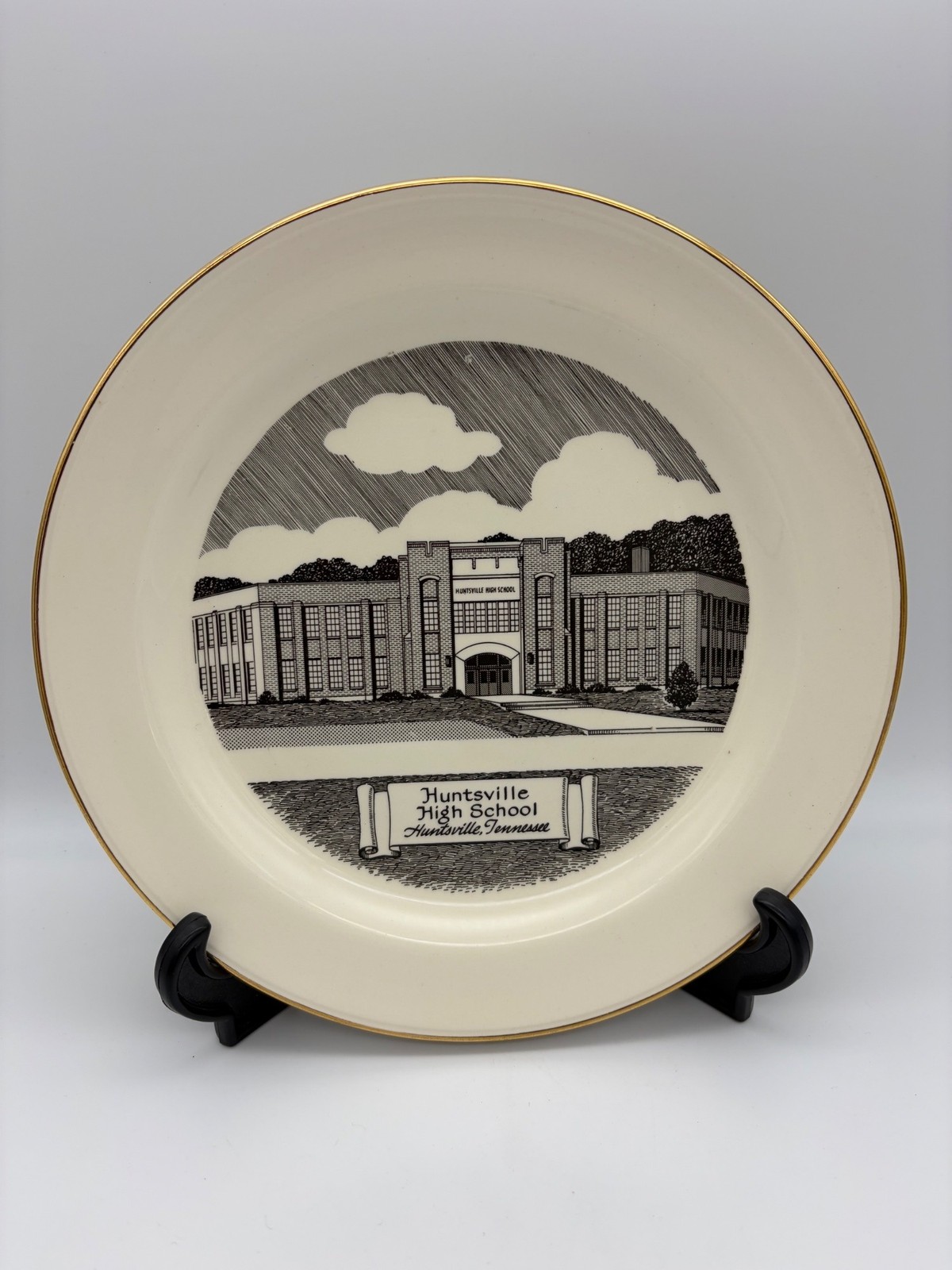 Vintage Huntsville High School Tennessee Morgan Hopper China Plate 9.25 Inch USA