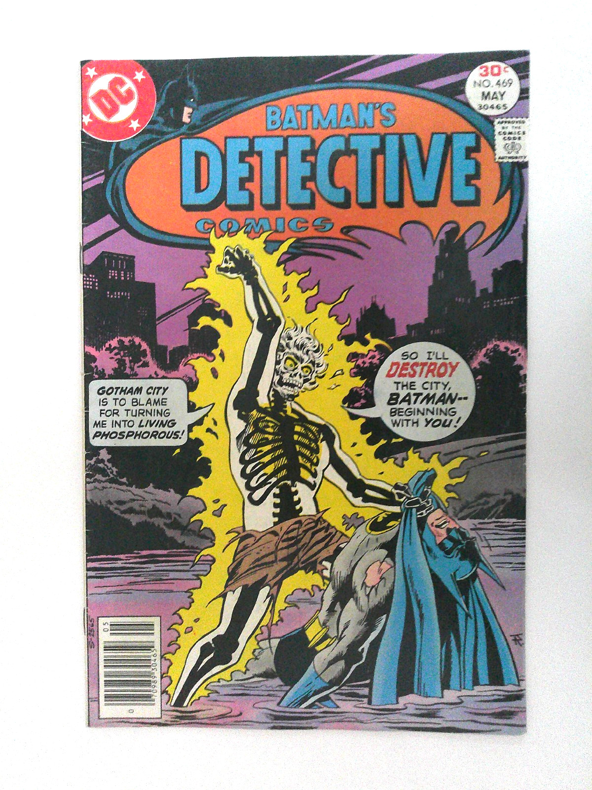 🔥DEATH’S EERIE LIGHT Detective Comics #469 DC Newsstand 1st Dr Phosphorus Key