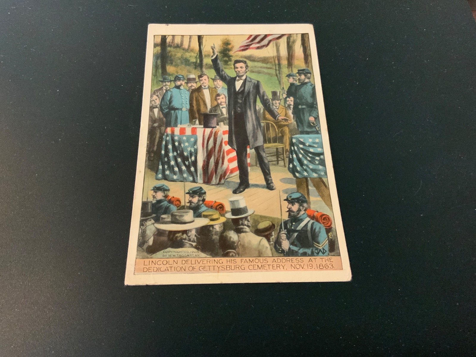 Lincoln’s Gettysburg Address in 1863 - c.1908 Speech on Back - Antique Postcard Lincoln’s Gettysburg Address in 1863 - c.1908 Speech on Back - Antique Postcard