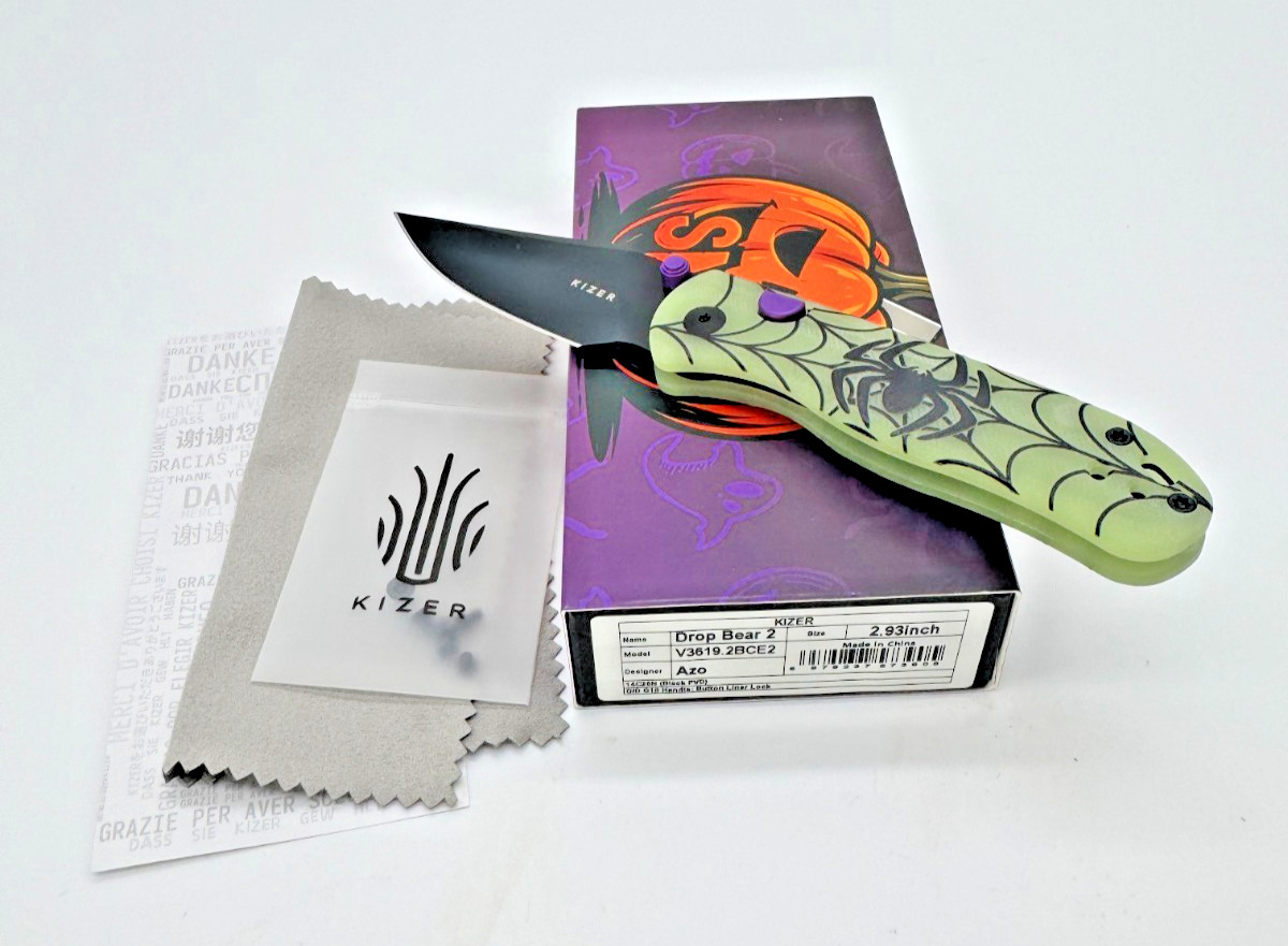 Kizer Drop Bear 2 Halloween Spider GLOW LE  #136/150 14C28N SMKW Exclusive NIB