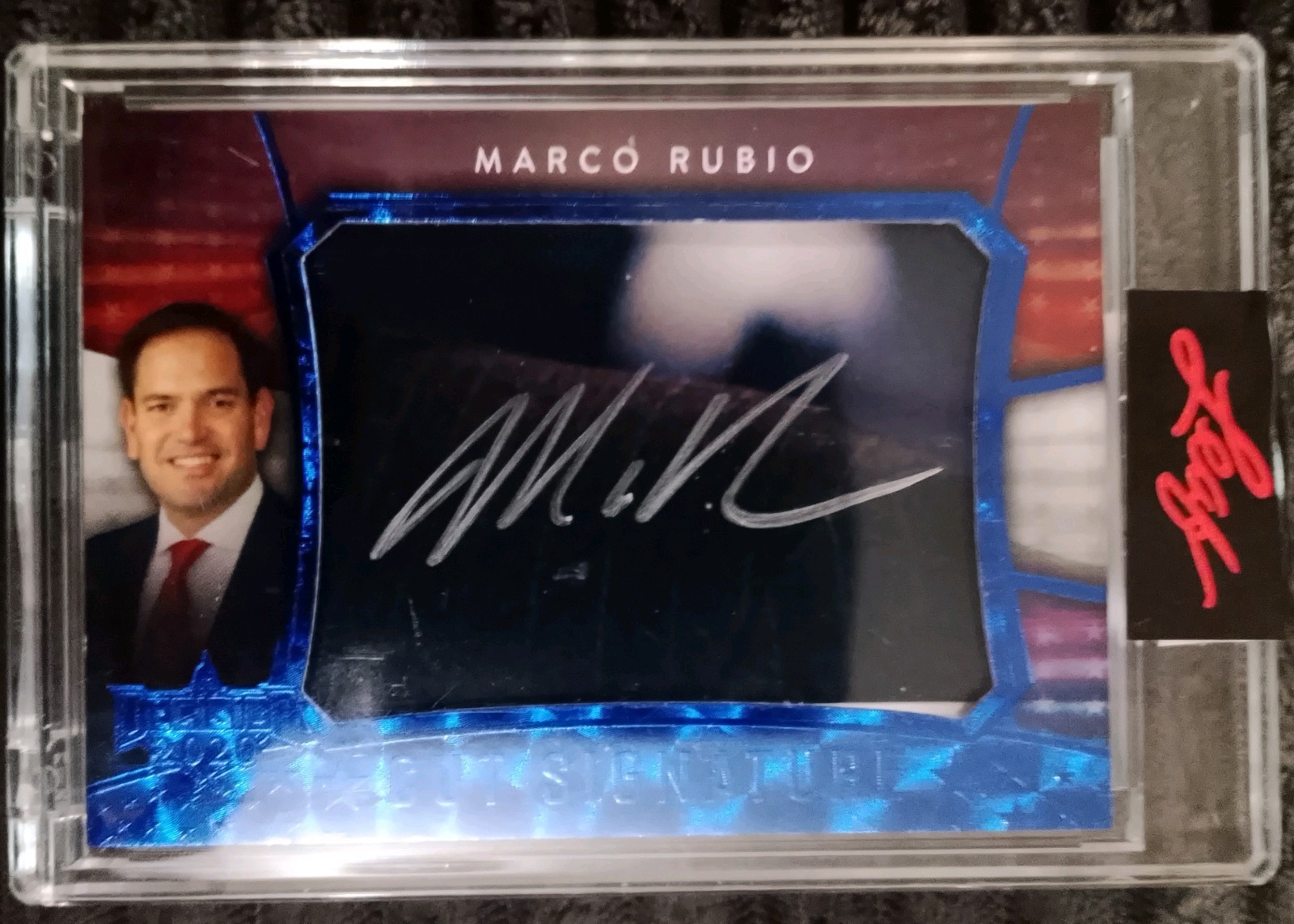 Decision 2020 Cut Auto Marco Rubio  Blue 2/5 Very Rare Card