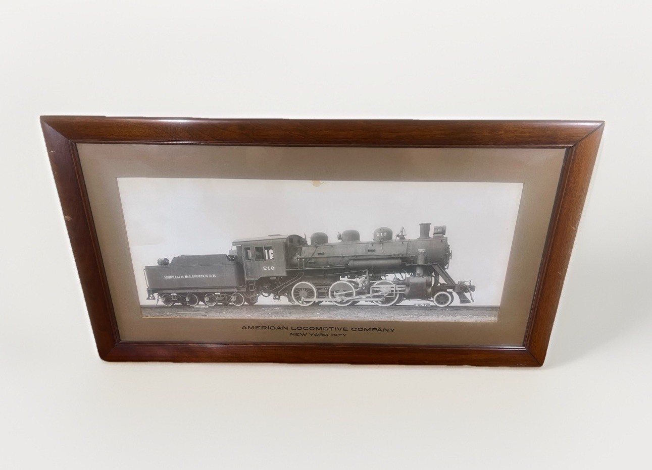 American Locomotive Company Builder Train Photo 1923 Norwood St Lawrence NY RR