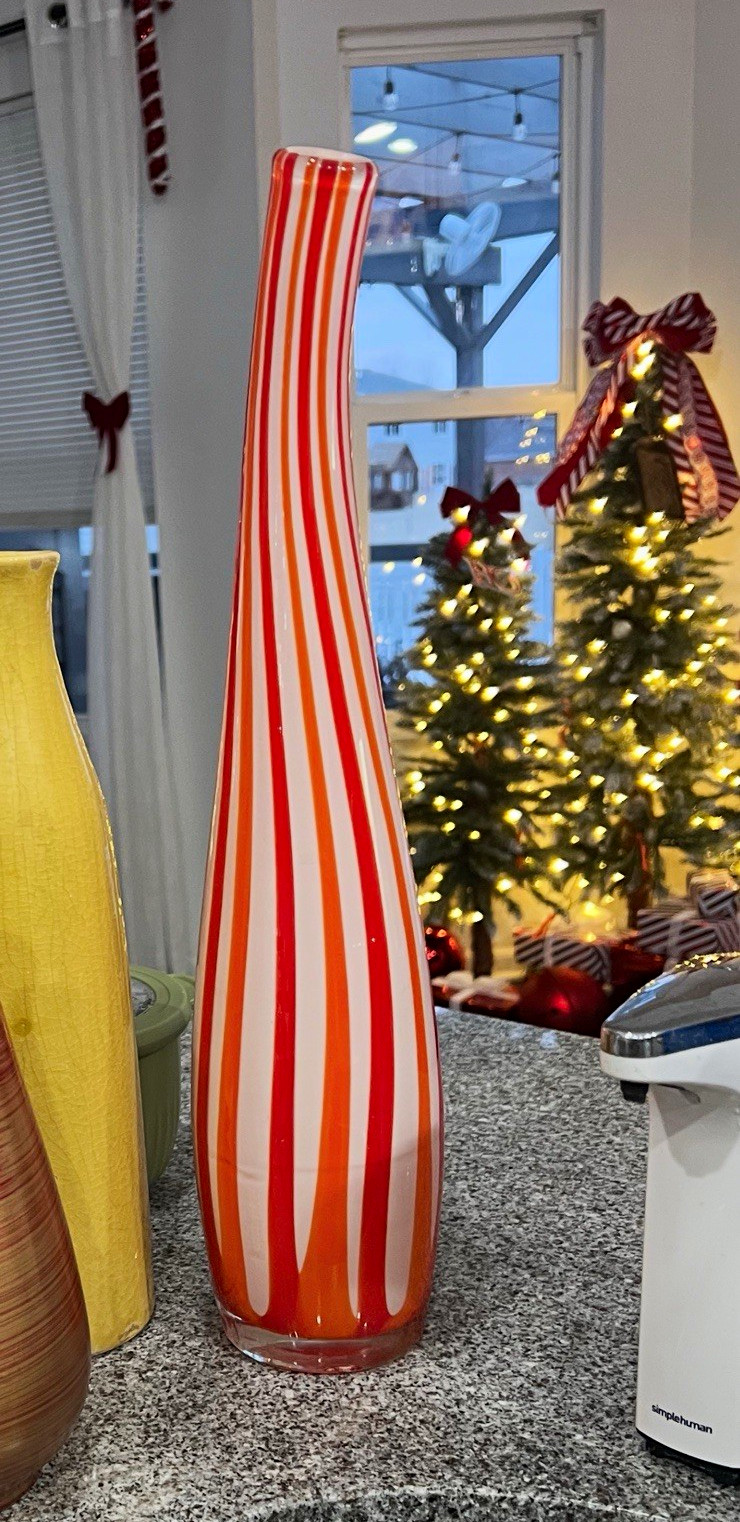 Hand blown 1960’s Murano vase.