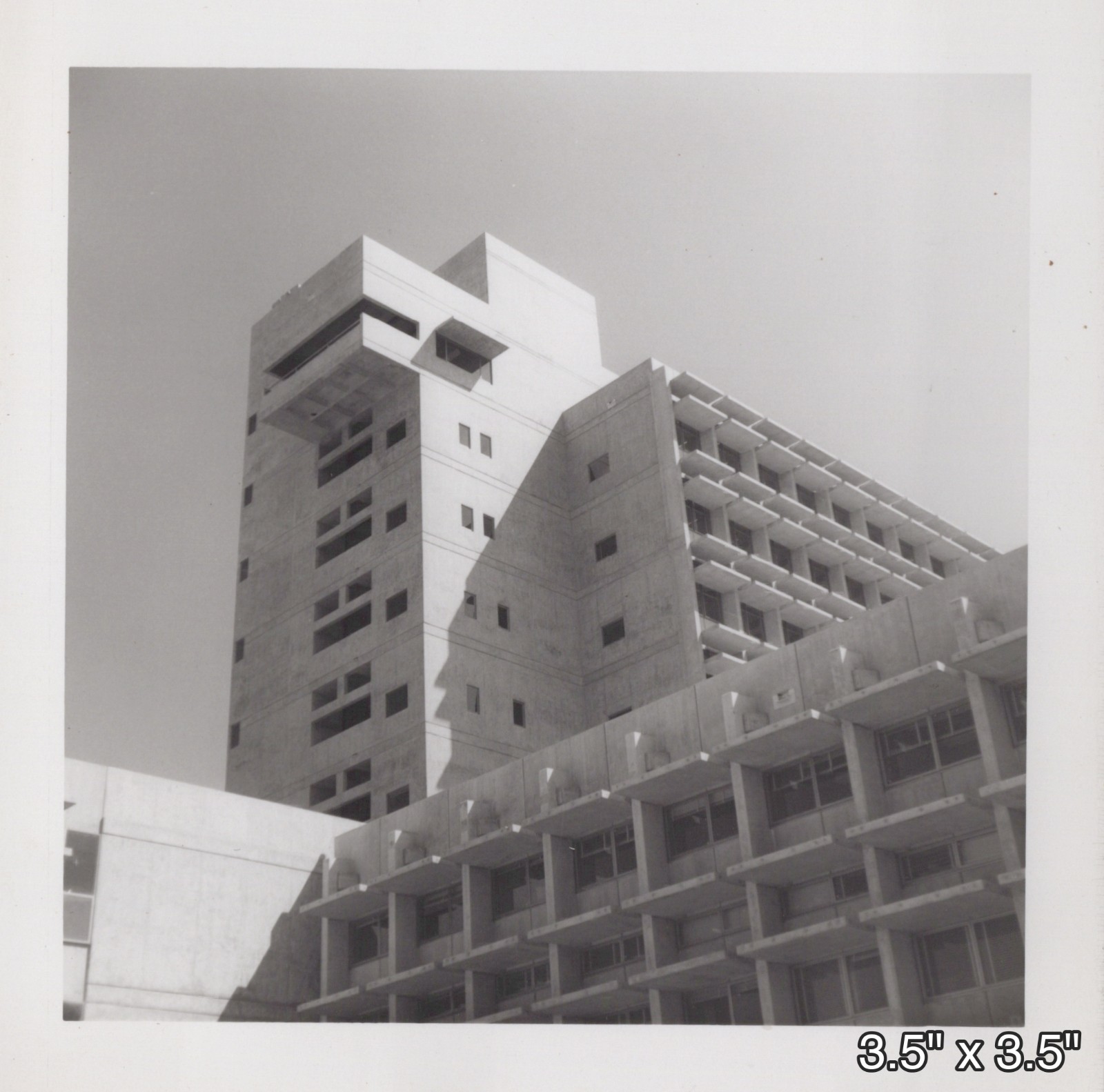 Wurster Hall UC Berkeley Campus Brutalist Concrete Architecture VINTAGE PHOTO