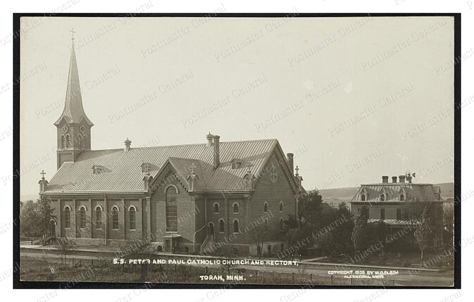 Torah Minnesota Church Rectory Standard Postcard COPY RPPC