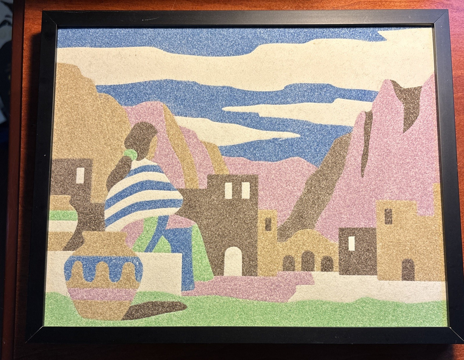 Vintage Handmade Sand Art 8\