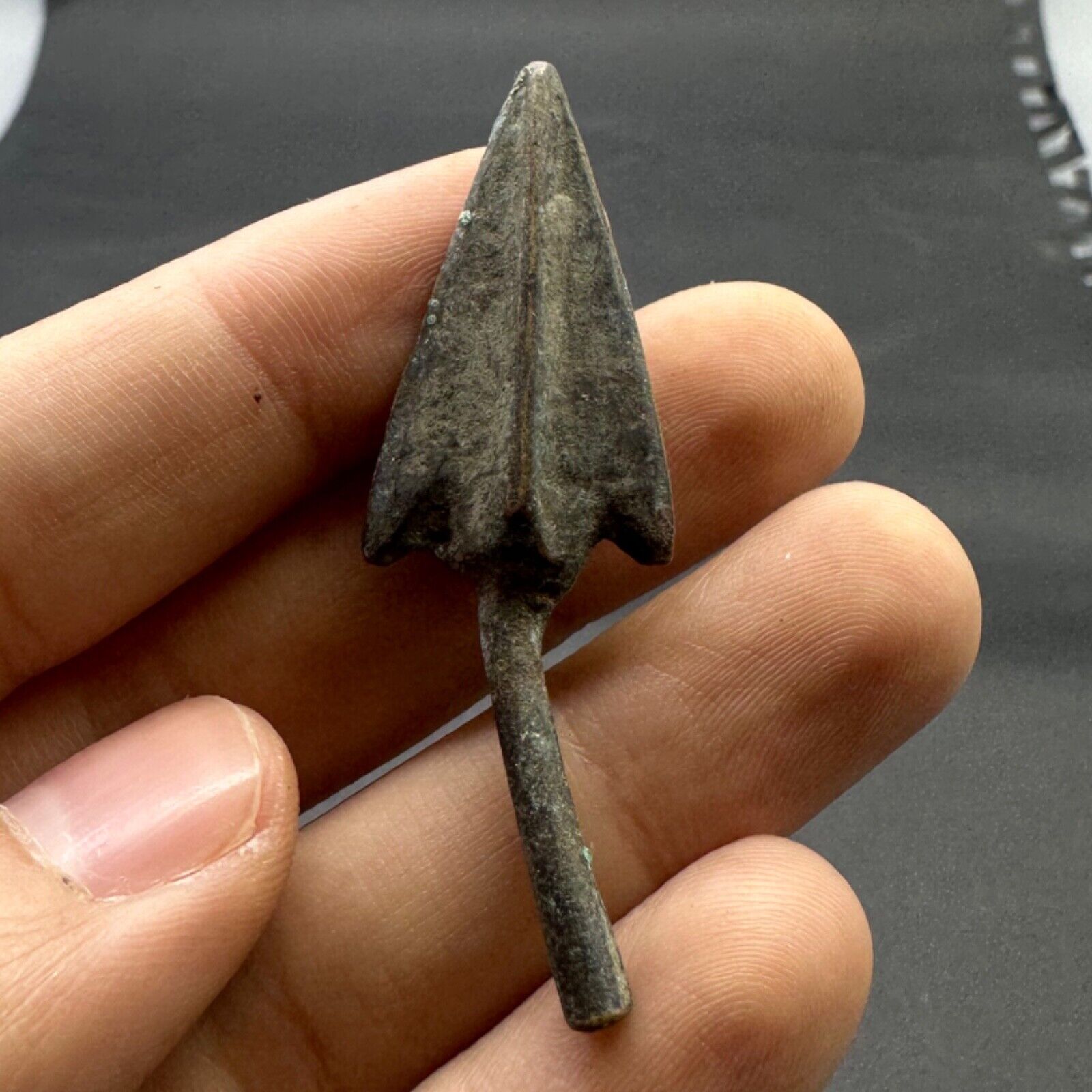 ancient Roman bronze rare antique arrow head