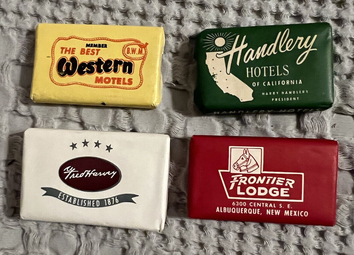 Vintage Mini Hotel Bar Soap Collectible Unopened Lot Of 4