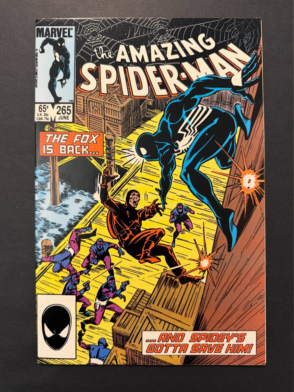 Amazing Spider-Man #265 1985 KEY 1st App Silver Sable Tom DeFalco NM 9.0 Amazing Spider-Man #265 1985 KEY 1st App Silver Sable Tom DeFalco NM 9.0