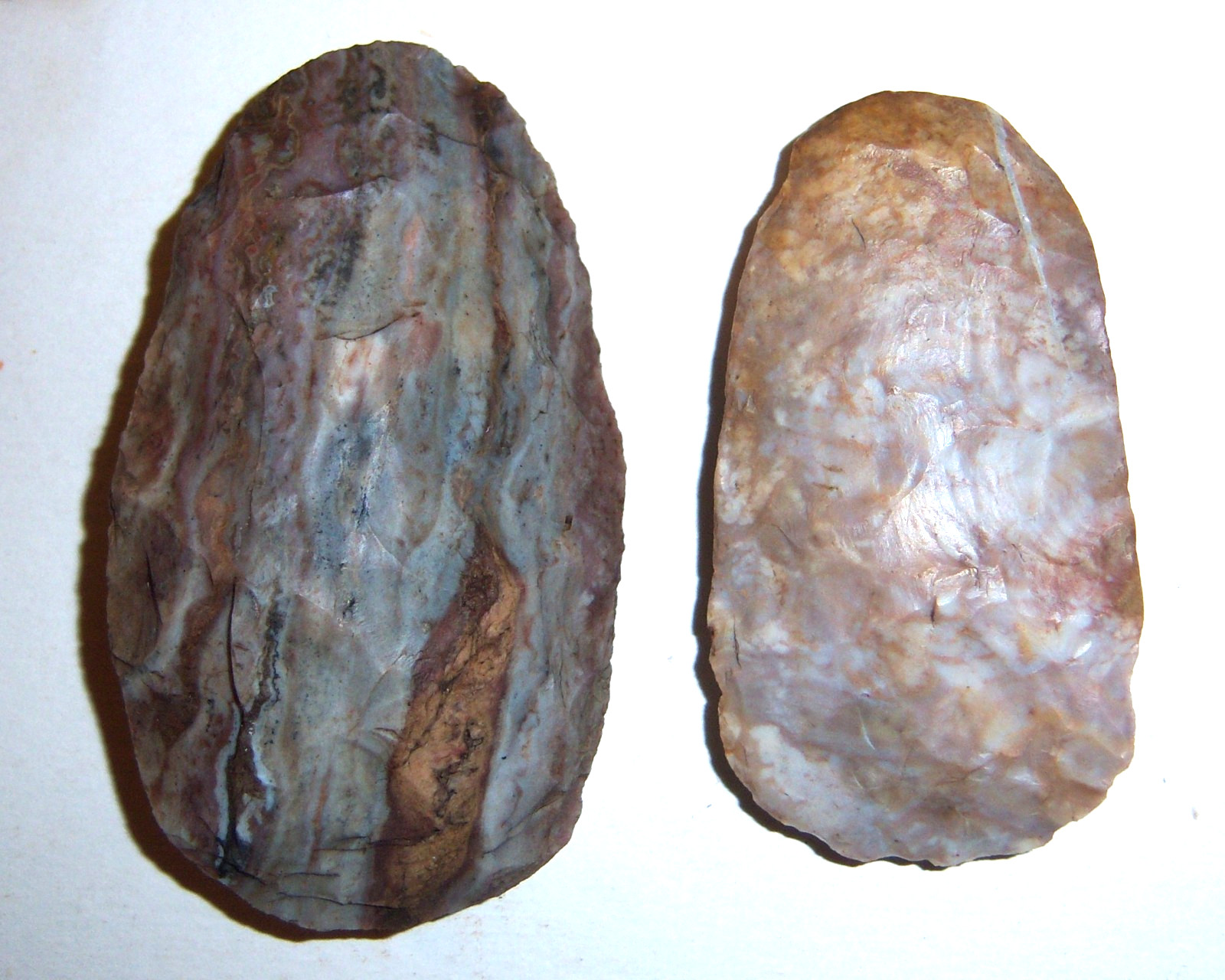 Ancient Double Turtle Hump Adze Pair 3 5/8