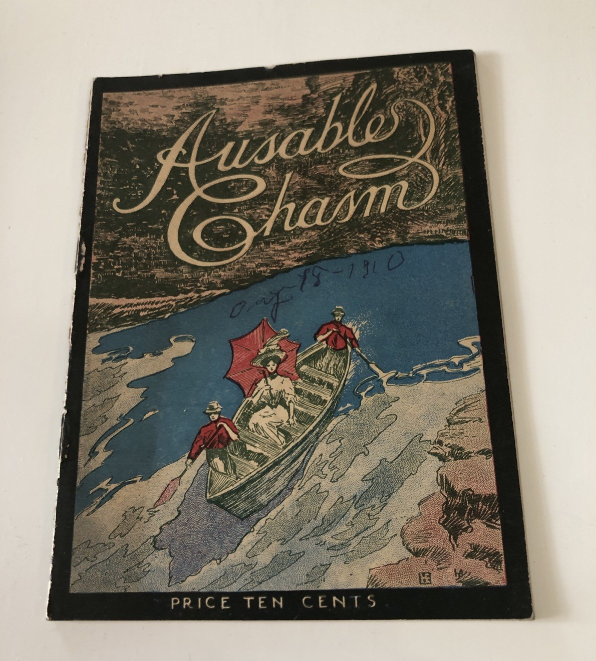 Ausable Chasm Vintage Early 1900\'s Art Deco Photo Travel Booklet-Brochure