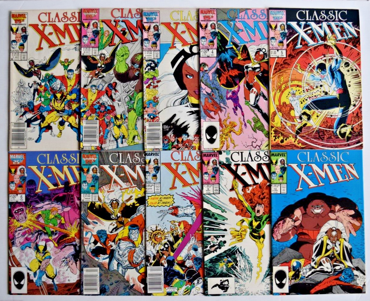 X-MEN CLASSIC (1986) 103 ISSUE COMIC RUN #1-110 MARVEL COMICS